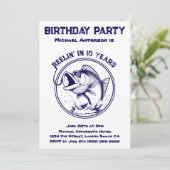お誕生日パーティー - フィッシュ 招待状 (スタンド正面)