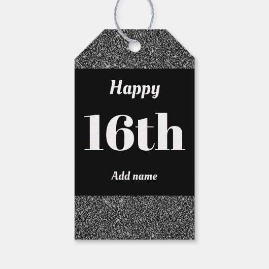 お誕生日プレゼント16th ギフトタグ (正面)