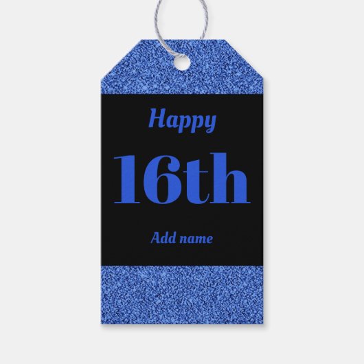 お誕生日プレゼント16th ギフトタグ (正面)