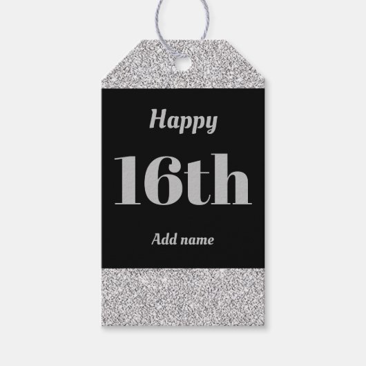 お誕生日プレゼント16th ギフトタグ (正面)