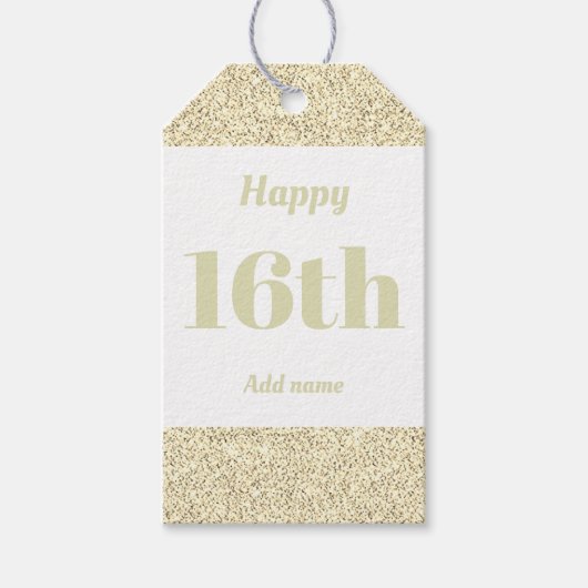 お誕生日プレゼント16th ギフトタグ (正面)