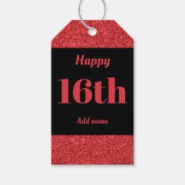 お誕生日プレゼント16th ギフトタグ