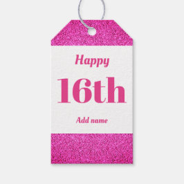 お誕生日プレゼント16th ギフトタグ