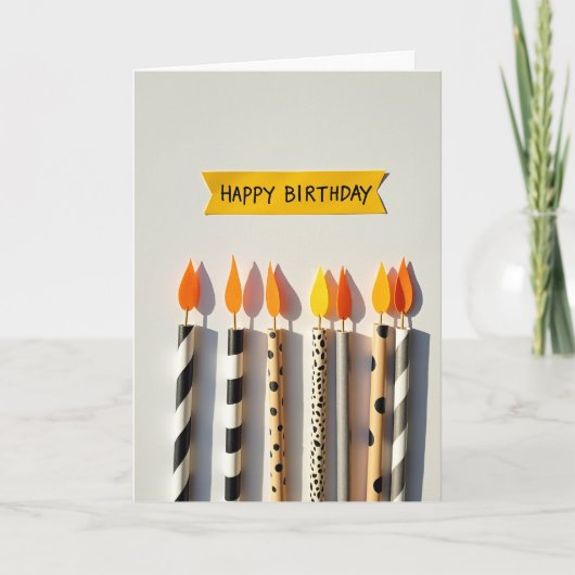 お誕生日ペナントカード カード (正面)