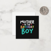 お誕生日ボーイのママ アート 誕生日ボーイのママ ノートカード (正面/裏面インサイチュ)