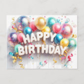 お誕生日ポストカードまとめ買い、安い ポストカード (正面)