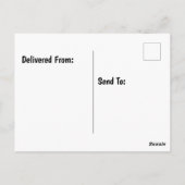 お誕生日ポーラーベア風船パーティーアート ポストカード (裏面)