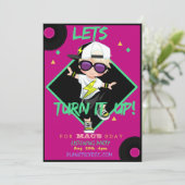 お誕生日会の招待状 男の子 1歳 招待状 (スタンド正面)