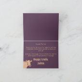 お誕生日大騒ぎ！カウガールお誕生日 サンキューカード (内部)