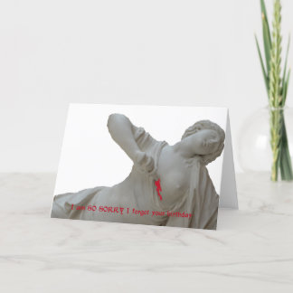 お誕生日忘れですみません カード