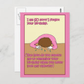 お誕生日忘れカード ポストカード (正面/裏面)