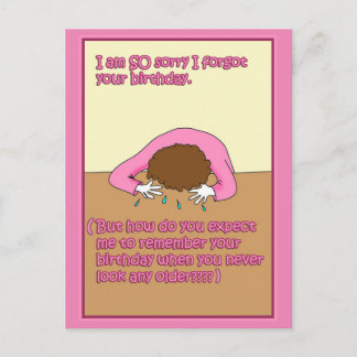 お誕生日忘れカード ポストカード