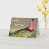 お誕生日恋しく思ですみません カード (黄色い花)