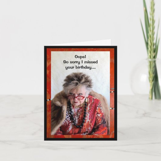 お誕生日恋しく思カード カード (正面)