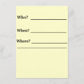 お誕生日招待状 招待状 (裏面)