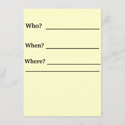 お誕生日招待状 招待状 (裏面)