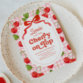 お誕生日最高のチェリー招待状 招待状