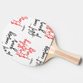 「お誕生日来のパーティーには」 卓球ラケット (横)