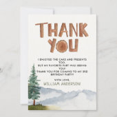 お誕生日森の感謝カード サンキューカード (正面)