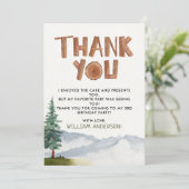 お誕生日森の感謝カード サンキューカード (スタンド正面)