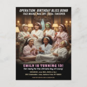 お誕生日極楽スパパーティー ポストカード (正面)