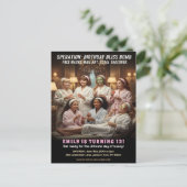 お誕生日極楽スパパーティー ポストカード (スタンド正面)