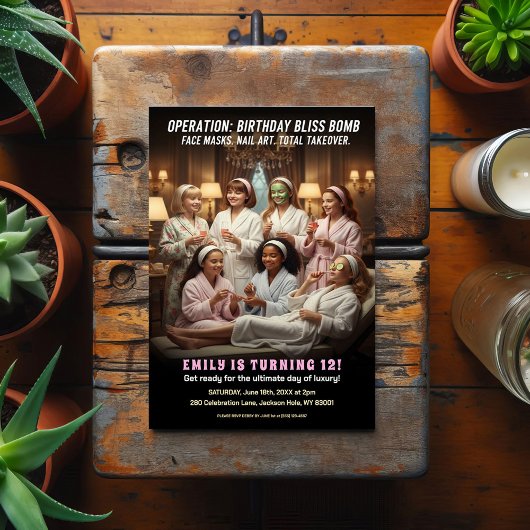 お誕生日極楽スパパーティー ポストカード