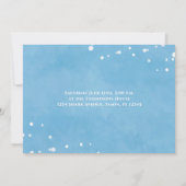 お誕生日楽しい海のプールでのサメ 招待状 (裏面)