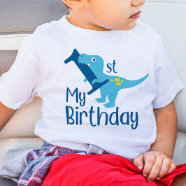 お誕生日男の子恐竜Tシャツ ベビーTシャツ