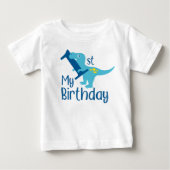 お誕生日男の子恐竜Tシャツ ベビーTシャツ (正面)