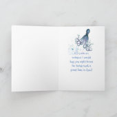 お誕生日義理の息子さんタコに抱きしめてもらえる８回 カード (内部)