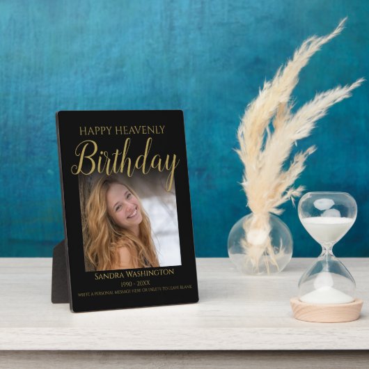 お誕生日記念写真追悼碑 フォトプラーク (側面)