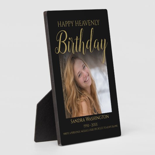 お誕生日記念写真追悼碑 フォトプラーク (側面)