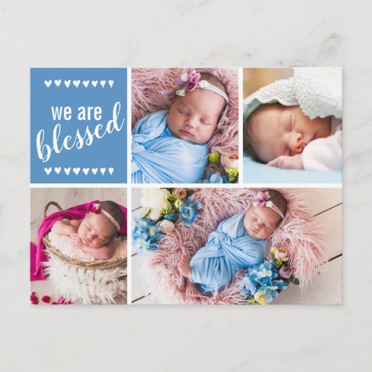 お誕生日賛美発表写真ありがとう ポストカード (正面)