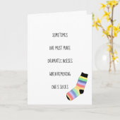 お誕生日靴下カード カード (黄色い花)