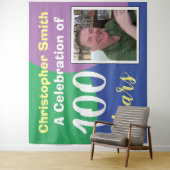 お誕生日100歳パーティーウォール タペストリー (インサイチュ)