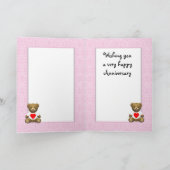 お誕生日6周年おめでとう、自由にカスタマイズ可能 カード (内部)