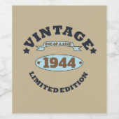 お誕生日80歳 ヴィンテージ 80周年 誕生日パーティー ワインラベル (シングルラベル)