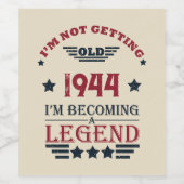 お誕生日80歳 ヴィンテージ 80周年 誕生日パーティー ワインラベル (シングルラベル)