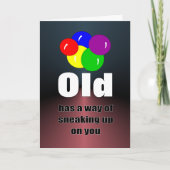 お誕生日、気づいたらすぐそこまで来ているものね カード (正面)