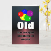 お誕生日、気づいたらすぐそこまで来てるよ カード (黄色い花)