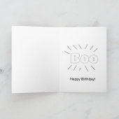 お誕生日、気づいたら年をとってるよね カード (内部)