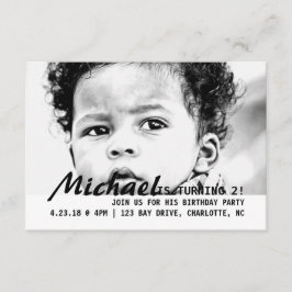 お誘い - 2歳の誕生日！ 招待状