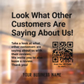 お読客様のレビュ離れーとレビュー ウィンドウサイン (シート2)