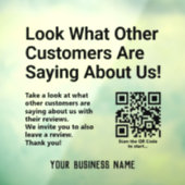 お読客様のレビュ離れーとレビュー ウィンドウサイン (シート3)