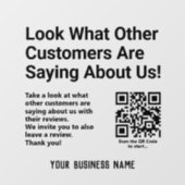 お読客様のレビュ離れーとレビュー ウィンドウサイン (シート)