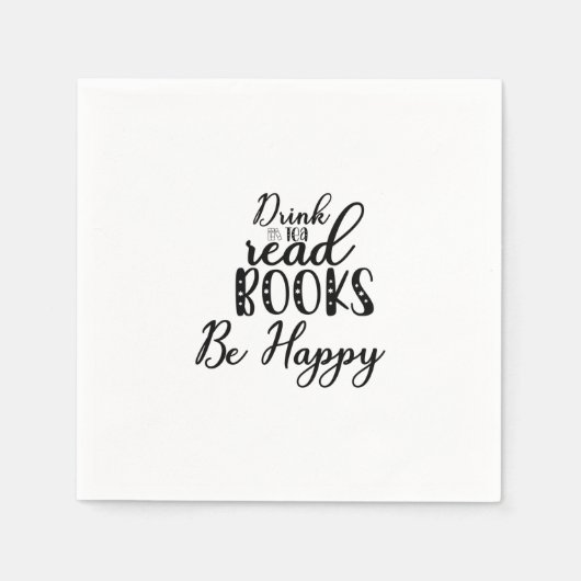 お読茶の本が読楽しい スタンダードカクテルナプキン (正面)