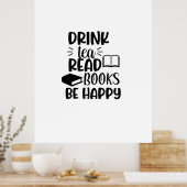 お読茶の本が読楽しい ポスター (キッチン)