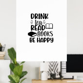 お読茶の本が読楽しい ポスター (ホームオフィス)