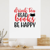 お読茶の本が読楽しい ポスター (キッチン)